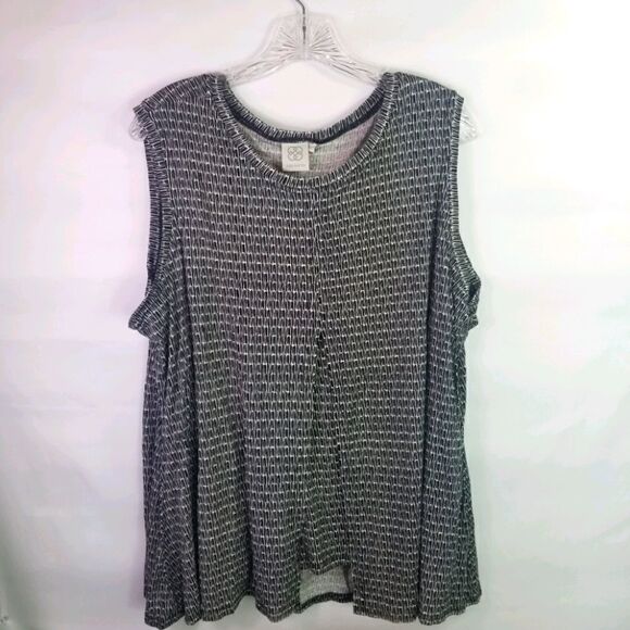 DAISY FUENTES SLEEVELESS TUNIC. SIZE 2X. - Picture 1 of 14